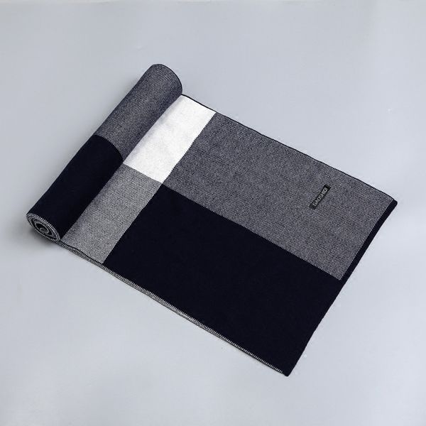 

scarves men autumn winter new wild simple men scarf thick collar students long section of young people, Blue;gray