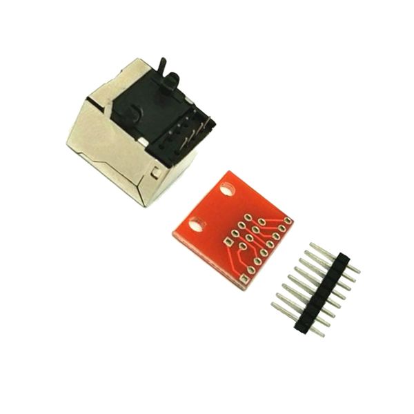 

rj45 8-контактный разъем p pcb и breakout board kit проверьте ethernet