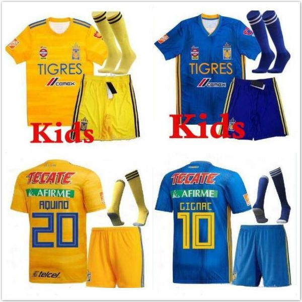 

7 star тигреса джерси uanl футбол джерси 19 20 home away третьего футбол комплекты liga рубашка mx футбол и шорты жиньяк варгас рубашка, Black;yellow