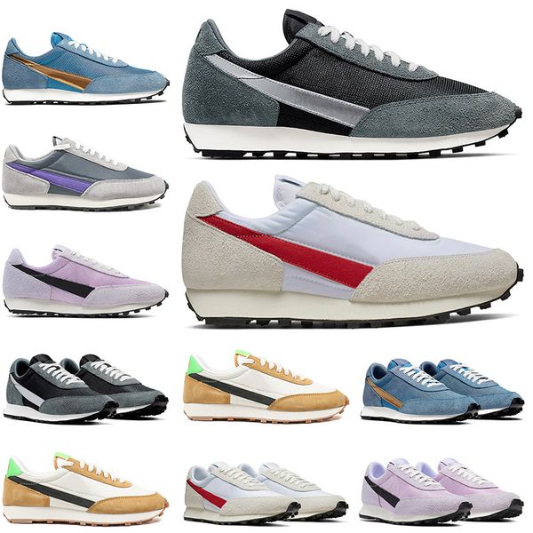 

2020 waffle daybreak sp casual shoes men women sneakers metallic gold silver pink designer running shoe sports size 36-45