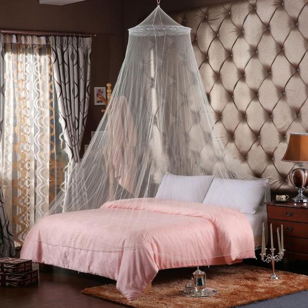 

summer princess ceiling mosquito net hanging round lace canopy bed netting comfy hung dome mosquito net crib 60x250x820cm
