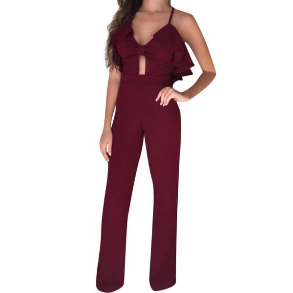 

women casual solid color jumpsuit v-neck sling print casual shorts rompers womens jumpsuit playsuit overalls bodysuit, Black;white