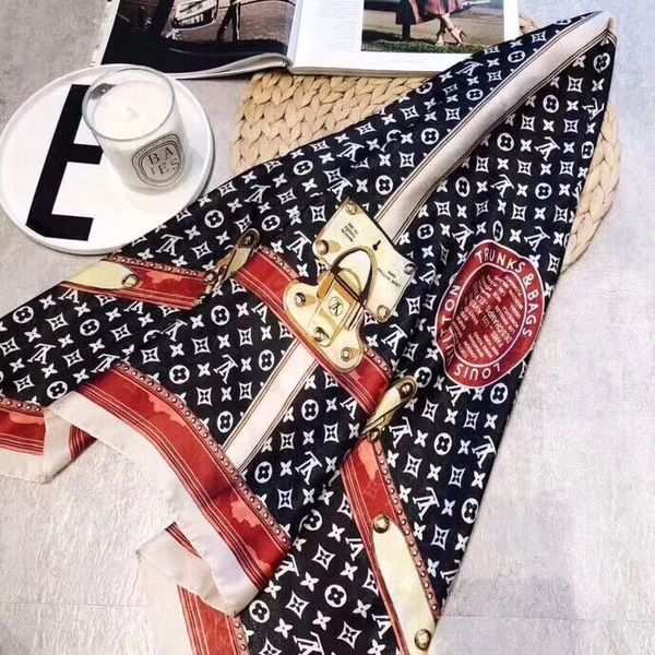 

Silk carf for women pring ummer european lock de ign long carve wrap with tag 180x70cm hawl