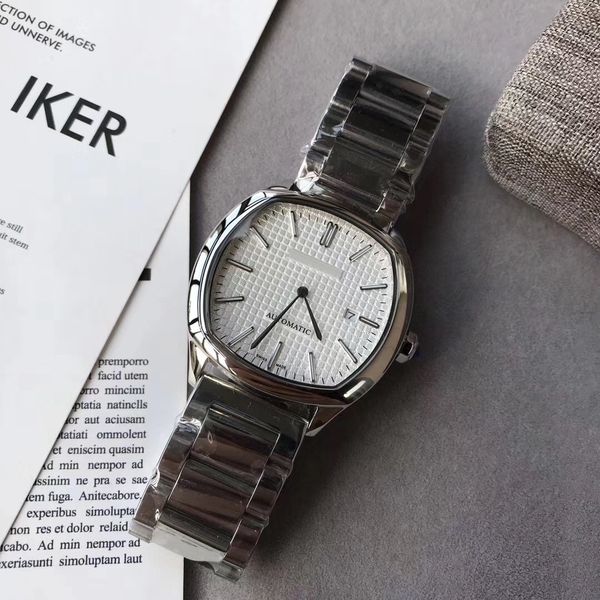 

wholesale 2019 new luxury classic mens watches 44mm dial stainless steel four colors watch miyota automatic movement male watch, Slivery;brown