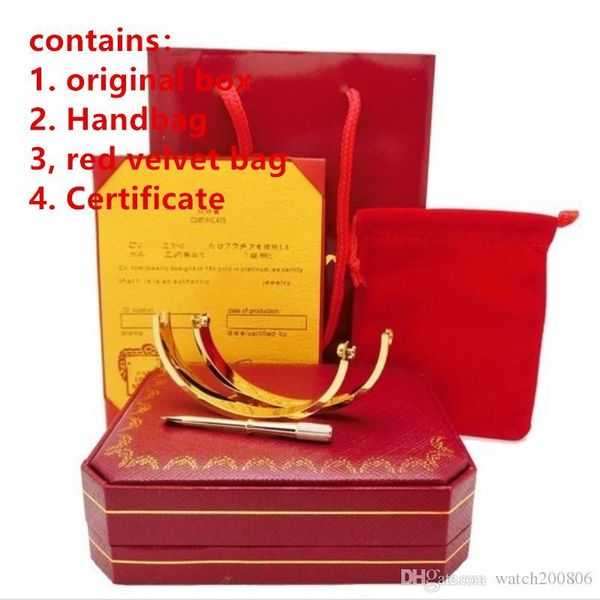 

нержавеющей сталь 31 любовь винт браслеты с отверткой с оригинальной коробкой не винт никогда не потерять любовь браслет мужчину женщина люб, Black