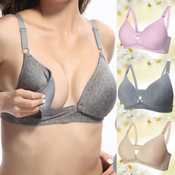 

women nursing bra maternity comfort pregnant breastfeeding feeding underwear pregnancy breast  sleep underwear, Red;black