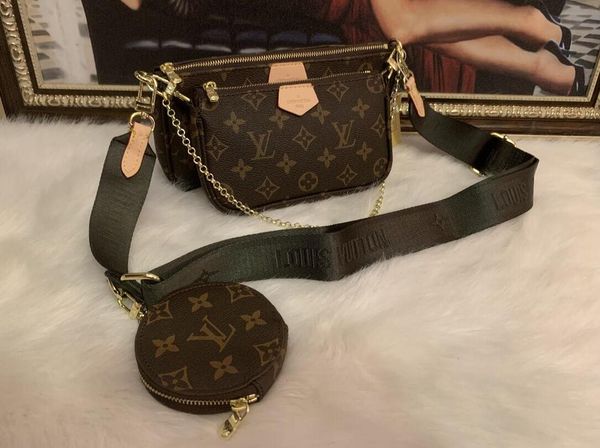 

2 colors selling handbag shoulder bags designer handbag fashion bag handbag wallet phone bag three-piece combination bags shopping