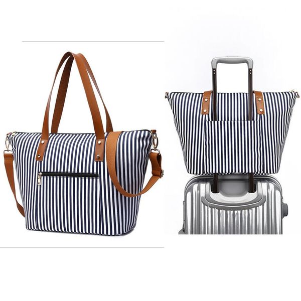 

navy striped canvas мама сумка повседневная сумка младенца бесплатная доставка