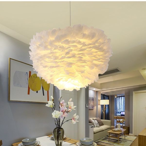 

40 см украшения комнаты романтический led шить люстра pp цветок крышка лампы свет diy лотоса форма светильник абажур