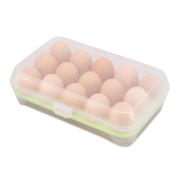 

storage bottles & jars refrigerator egg box plastic case 15*23*7cm container