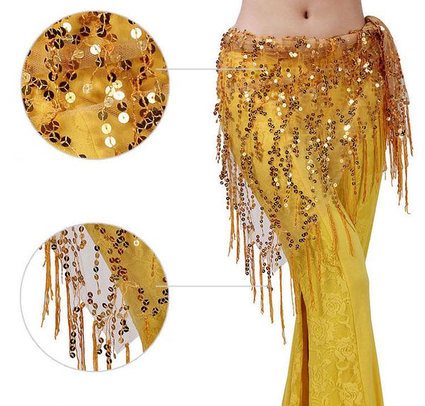 

танец живота талия группы hip полотенце latin танцы waistband пояс блестки кисточкой translucence декор performance, Black;red