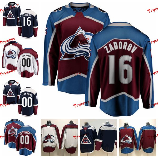 

2019 colorado avalanche nikita zadorov mens stitched jerseys customize alternate blue home shirts 16 nikita zadorov hockey jerseys s-xxxl, Black;red