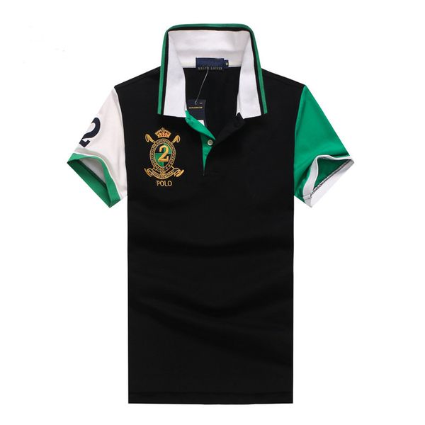 

ralph lauren горячая распродажа маленькая лошадь классическая мода royal 2# с коротким рукавом поло мужская рубашка 100% хлопок, rlp11 перев, White;black