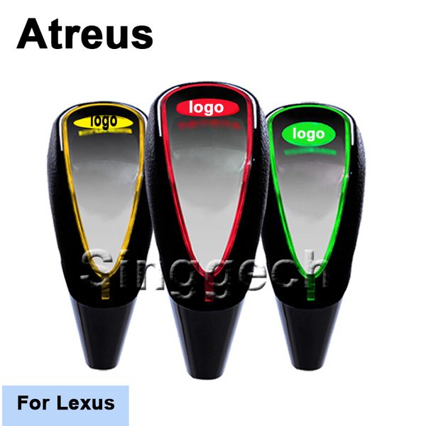 

atreus 2017 gear shift knob car-styling touch sensor led light colourful 5/6 speed for rx nx gs ct200h gs300 rx350 rx300