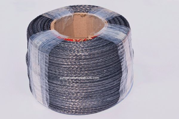 

black 5mm*100m synthetic winch rope,3/16" dia atv winch cable for off-road accessaries,12 plait spectra rope,plasma rope
