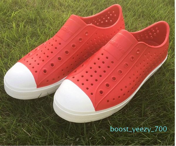 

women native jefferson shoes sandals 2017 fashion lovers hole shoe brand flat casual native summer shoes size 35-44 b700, Black