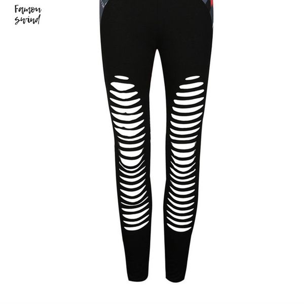 

леггинсы фитнес высокая талия лоскутная sexy выдалбливают printed summer дышащий dry spandex быстрый спортивные женщины леггинсы, Black