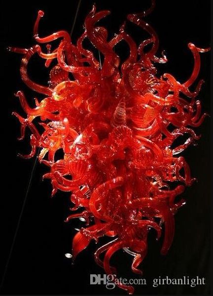 

red murano glass led lamp chandelier light l home decor mouth blown decorative modern art designed small chandeliers