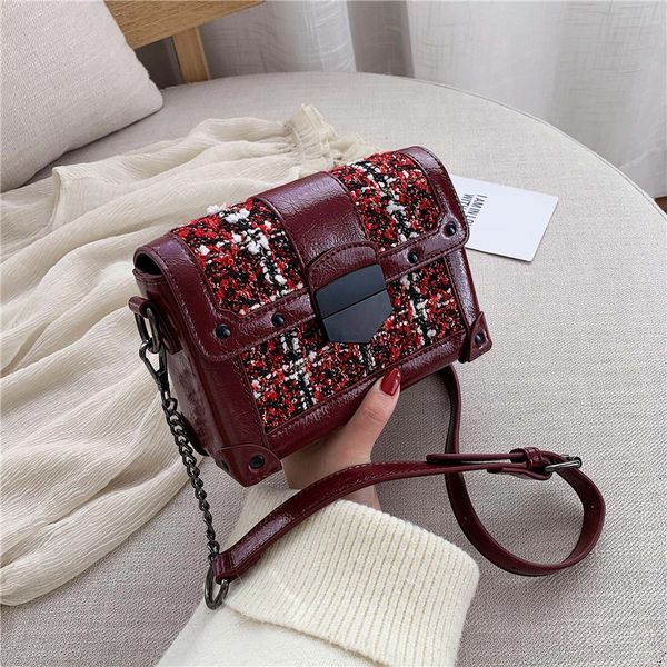 

wool crossbody bags for women 2020 handbags ladies hand chain shoulder messenger bag sac a main female sling