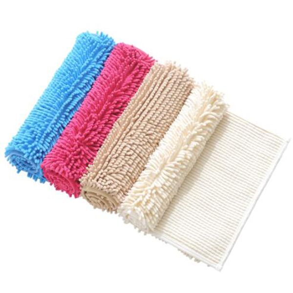 Chenille Microfiber Soft Shaggy Bath Rug Non Slip Fluffy Extra