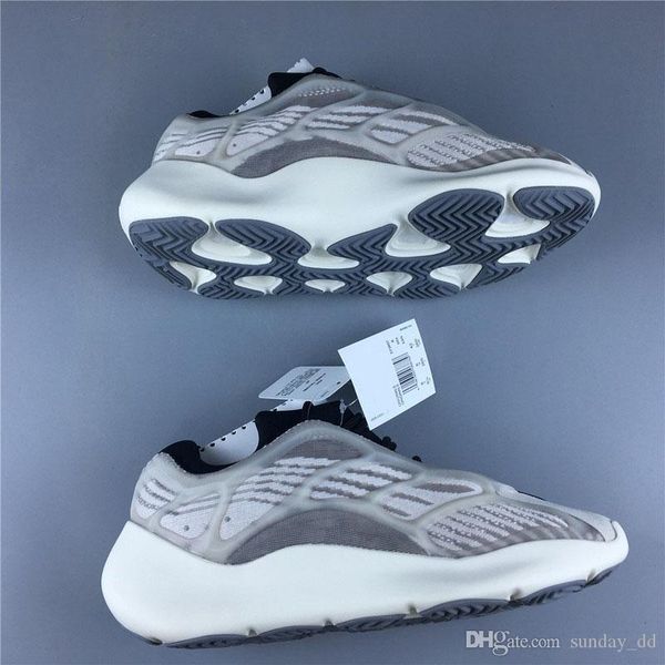 

est originals 700 v3 azael black white 3m reflective kanye west men women running shoes sports sneakers ef9897 with box