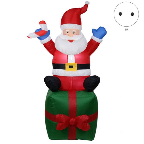 

1.8m высокая автоматический надувной санта-клауса свет надувной рождественские украшения сада надувные игрушки открытый игрушки новогодние у
