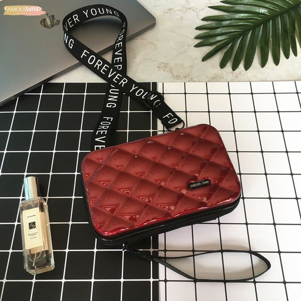 

box shape hand bags abs plastic women shoulder bags fashion designer clutch bag female mini shoulder messenger bag case