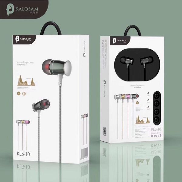 

kalosam наушники гарнитура в наушники-вкладыши наушники с микрофоном проводная музыка earbuds наушники-гарнитура для мобильного телефона пк