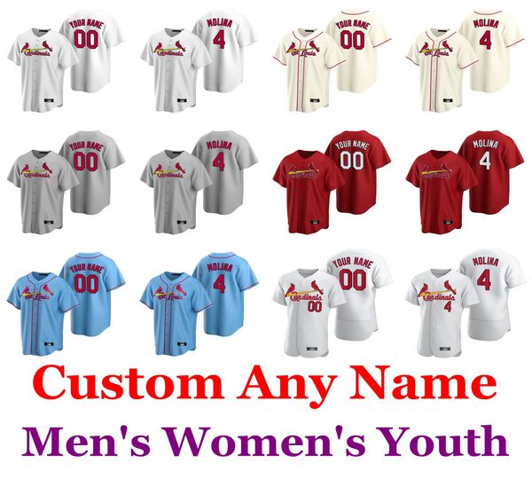 

baseball jerseys yadier molina jersey paul goldschmidt carpenter dexter fowler tyler o'neill lane thomas justin williams custom stitche, Blue;black