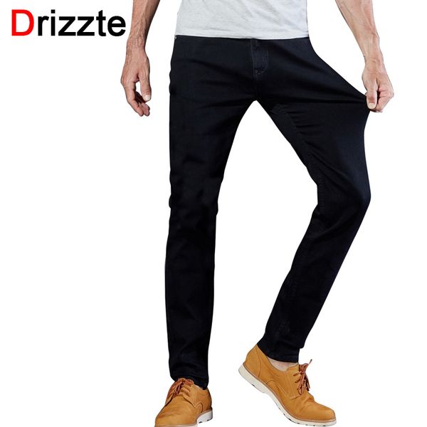

drizzte men's jeans black high stretch denim brand men jeans size 30 32 34 35 36 38 40 42 pants trousers, Blue
