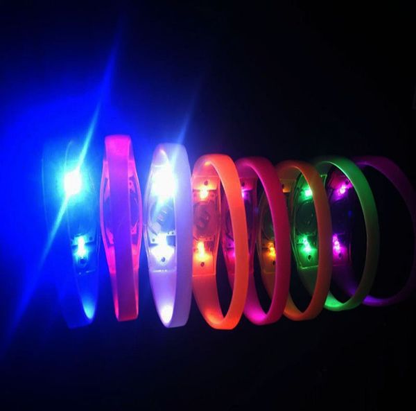 

music sound control lighting wristband voice control bracelet night bright bracelets party decoration bar dance sing hand ring