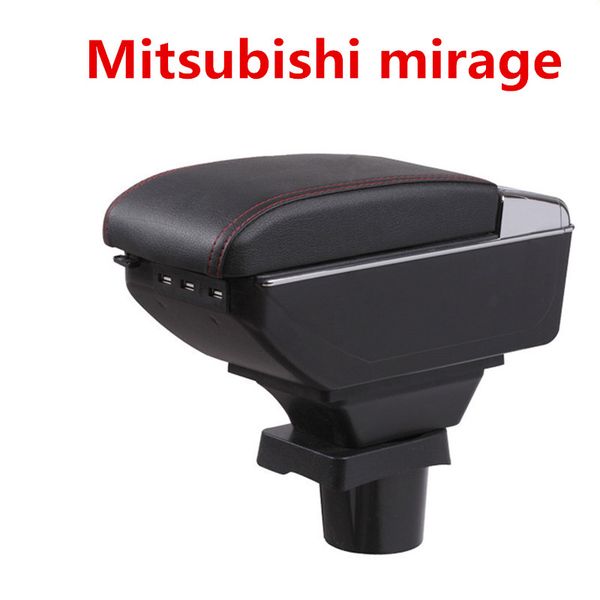 

for mitsubishi mirage space star armrest box central store content storage box with cup holder ashtray usb interface