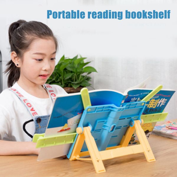 

adjustable anti-myopia bookends portable reading rack shelf for children stationery student sp99, Black;red