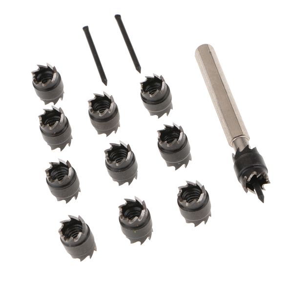 

13 pcs double sided 3/8 in spot weld cutter hss drill bit remover cut tool new 10mm