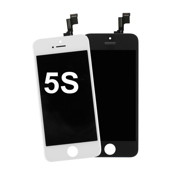 

10 шт. / лот высокое качество жк-дисплей +сенсорный экран для iphone 5s, нет мертвых пикселей дигитайзер, черный / белый