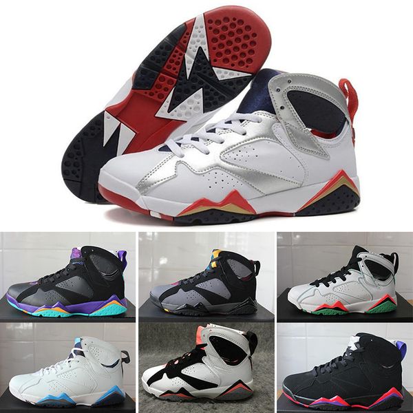 

2019 new 7 7s patta bordeaux hare ray allen tinker alternate olympic men basketball shoes french blue barcelona nights sneaker big size 13
