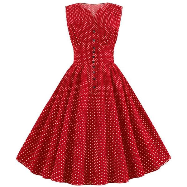 

vintage dress women 2019 v neck polka dot party dress elegant summer retro rockabilly plus size dresses robe femme vestidos, Black;gray