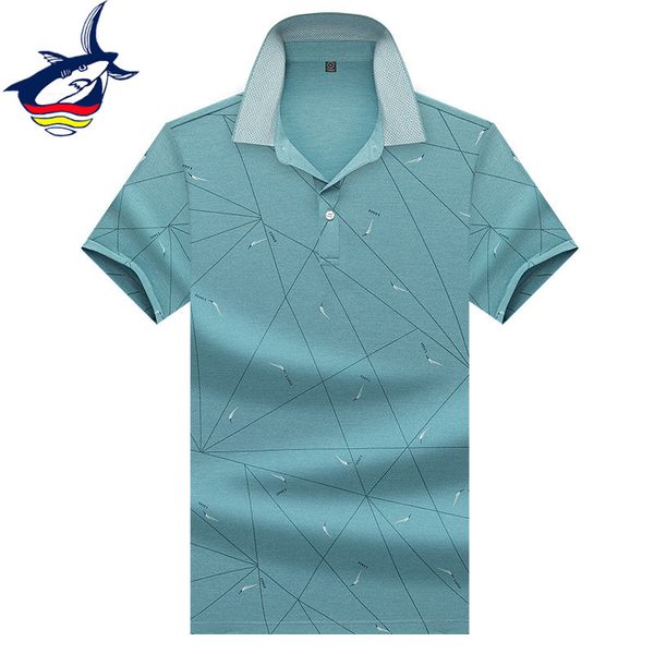 

gift for father/husband solid shirt men fashion geometric design summer shirts brand men's clothes green pink blue polos, White;black