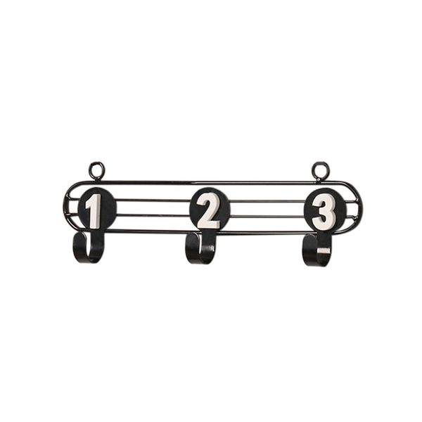 

iron art nordic bathroom back door decoration bedroom storage rack cabinet clothes keys multipurpose wall hooks numbers hanger