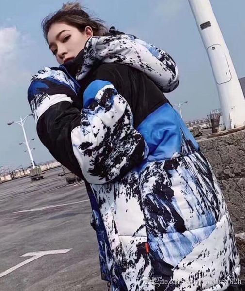 

новые мужчины женщины открытый спорт снег гора с капюшоном пуховик xc6681 камуфляж известный дизайнер пара плюс размер плюс бархат вниз паль, Black