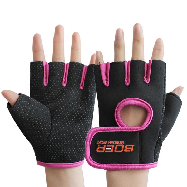 

1 pair sports gloves half finger fitness riding wrist gloves climbing slip breathable sport gym weightlifting