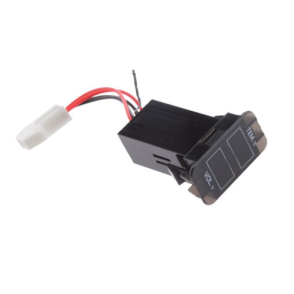 

led digital battery voltmeter thermometer for toyota prado 120 series