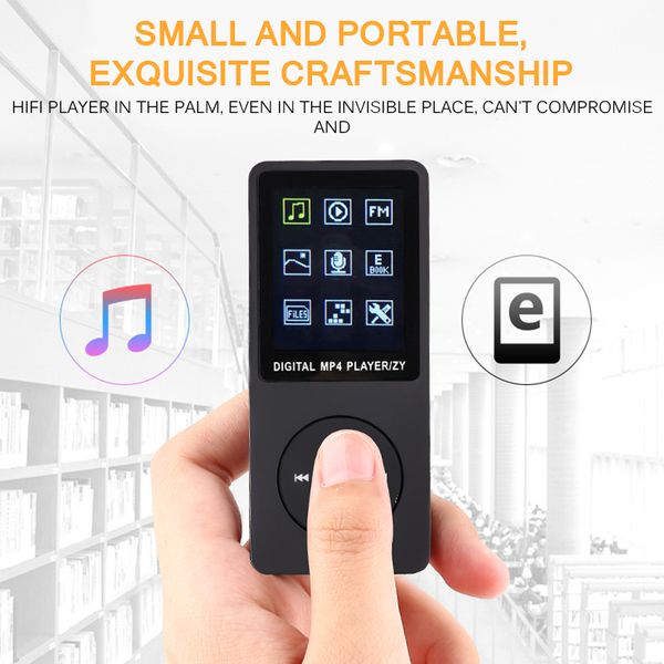 

mini size mp3 music players portable 1.8-inch lcd screen fm radio video games movie walkman built in 8gb memory capacity