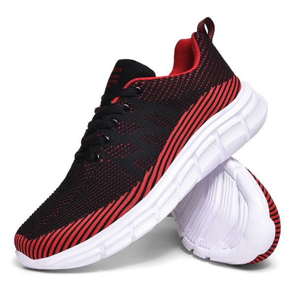 

maijion men casual shoes sneakers breathable flying fabric lace-up lightweight comfortable walking plus size 39-47 mesh male