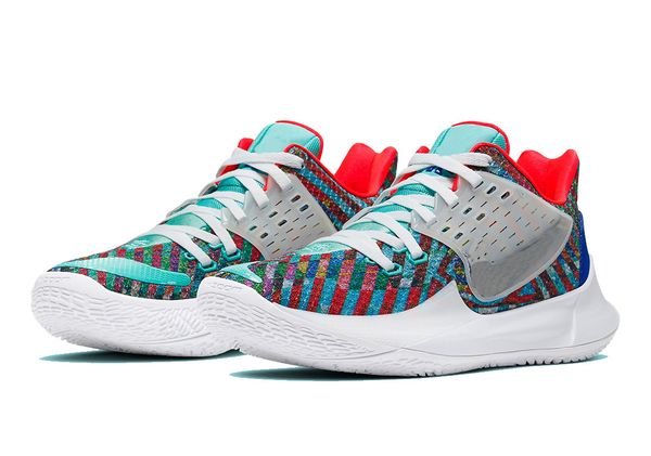 

kyrie low 2 multi-color basketball shoe for sale with box new irving 2 sport shoes shop us7-us12, Black