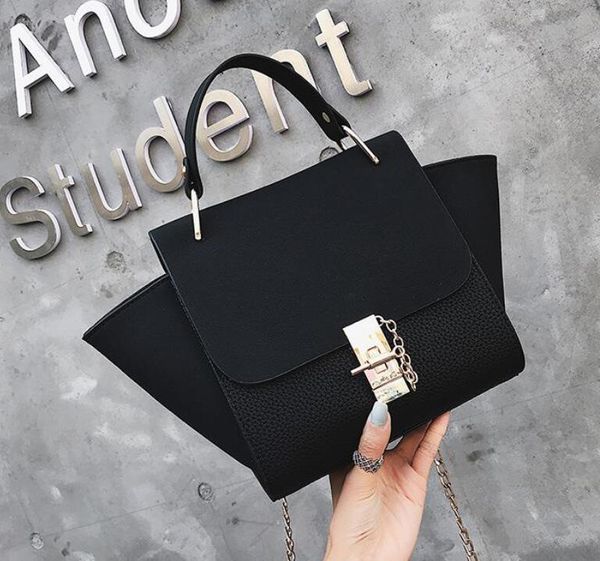 

fashion european style women handbags pu leather bag women designer handbag ladies large shoulder messenger bags tote bags frosted bag/3