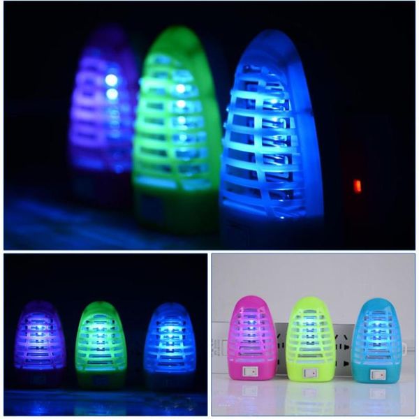 

led electric mosquito killer night lamp summer home bedroom eu socket electric mosquito bug insect trap killer night lights