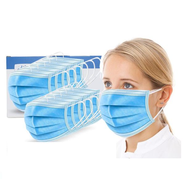 

non woven disposable face respirator mask 3 layer earloop activated carbon anti-dust bacteria proof flu mouth mask