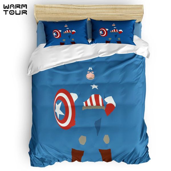 Warmtour Duvet Cover Superhero Duvet Cover Set Bedding Set For