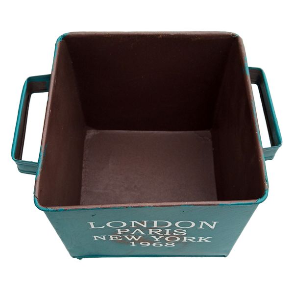 

vintage metal flower pot garden planters shaggy plant containers bucket